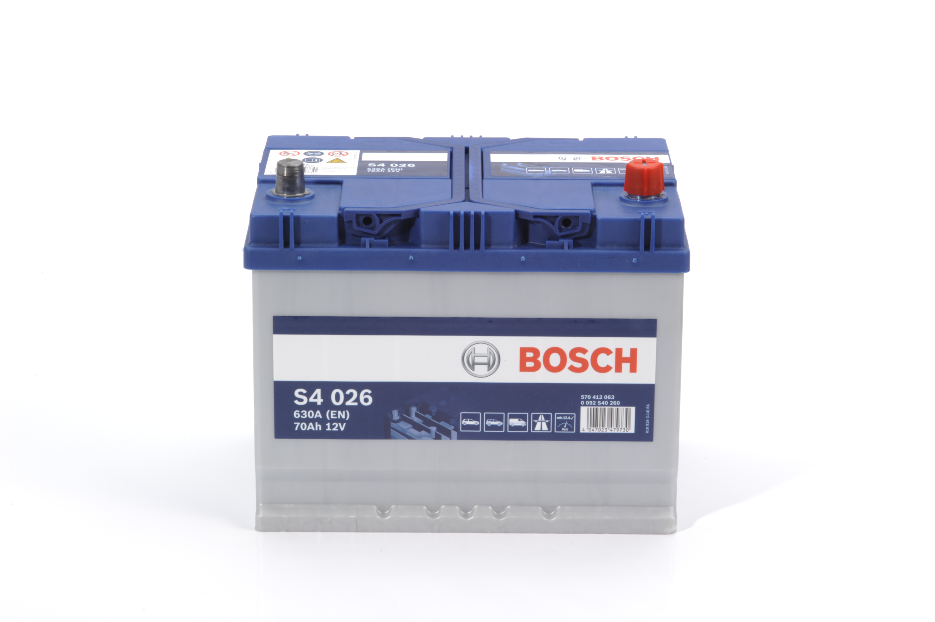 Bosch S4026 S4 (068) Heavy Duty Car Battery 4 Year Warranty