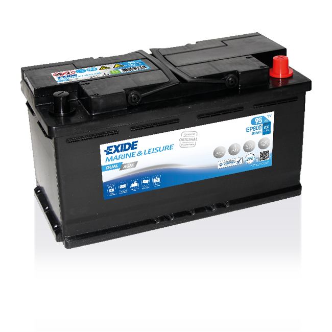 batteries agm-Exide EP800-95Ah Leisure Battery